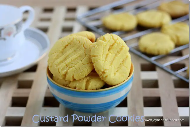 custard powder cookies