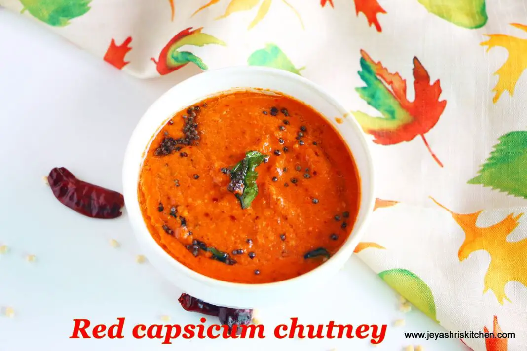 Red-capsicum chutney