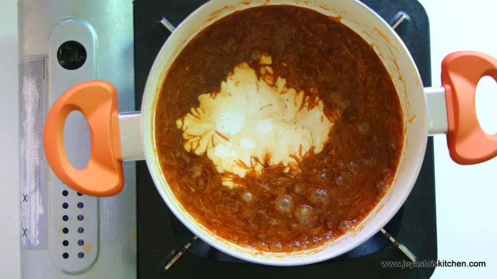 Semiya payasam with coconut milk