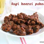 Ragi keerai pakoda