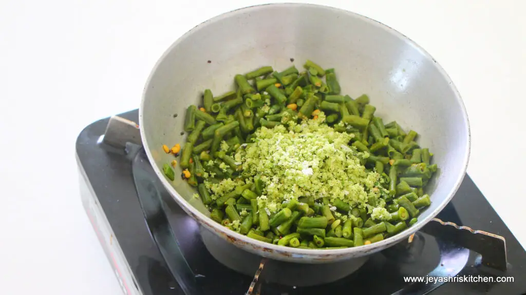 Long beans stir fry