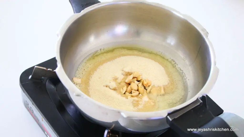 Pressure cooker kesari