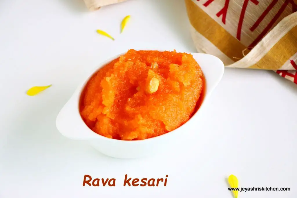 Pressure cooker rava kesari