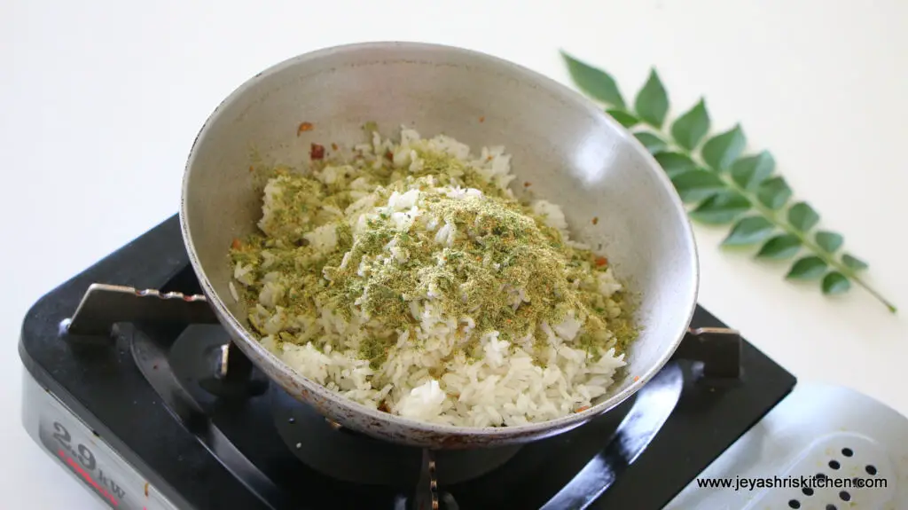 curry leaves masala rice