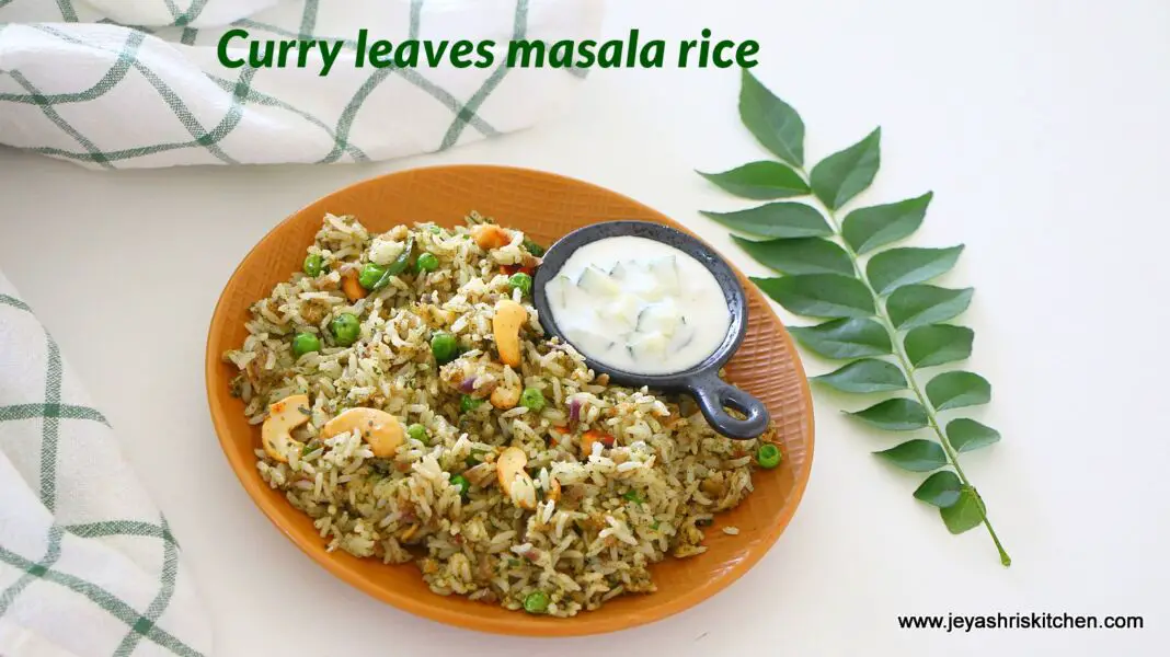 curry leaves masala rice