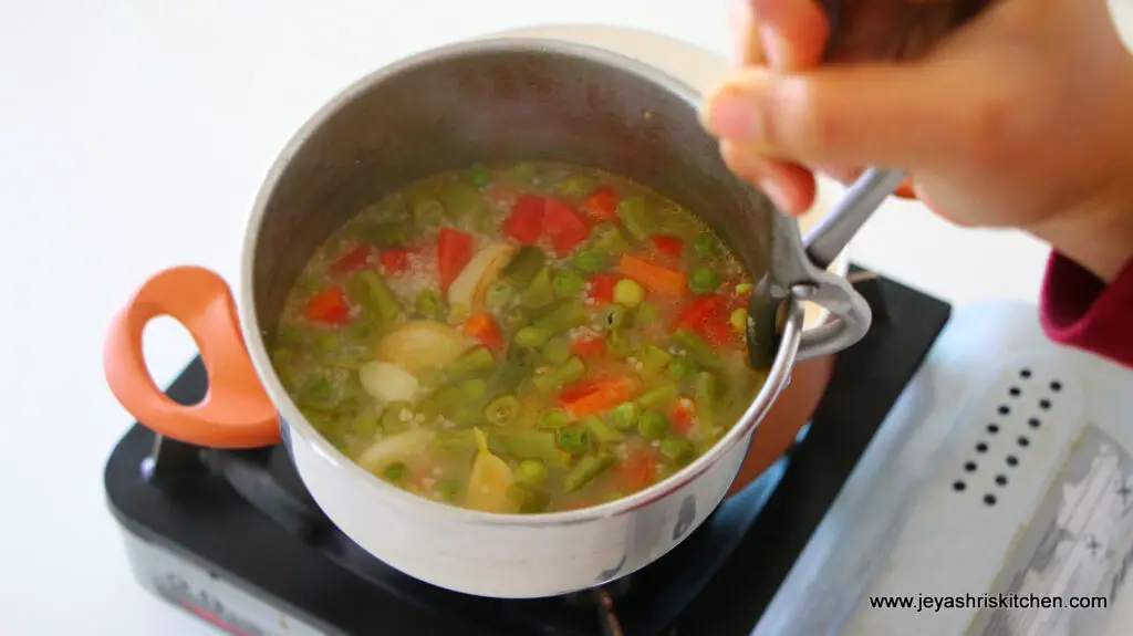 millet vegetable soup