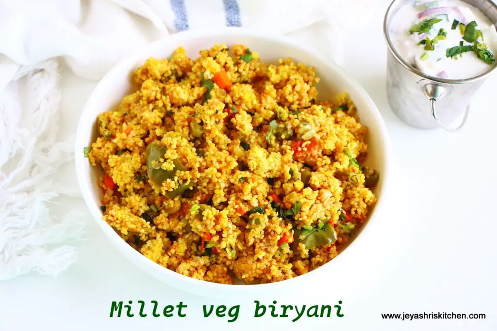 Millet biryani recipe