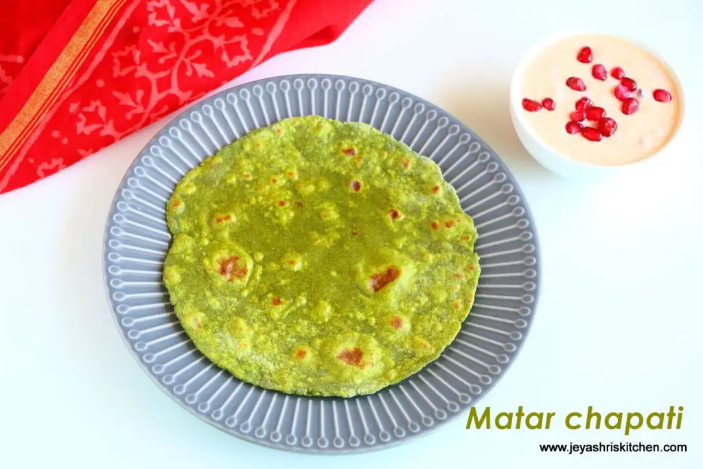 peas chapati recipe