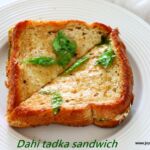 Dahi tadka sandwich recipe