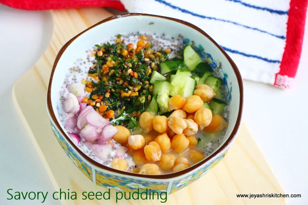 Savory chia pudding