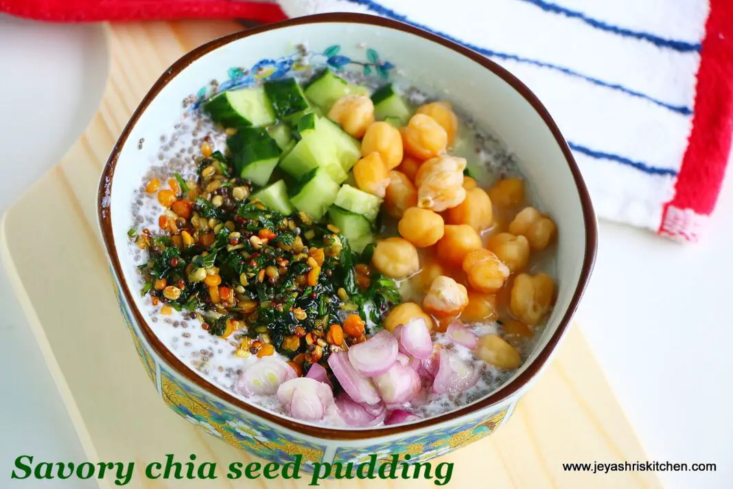 Savoury chia pudding