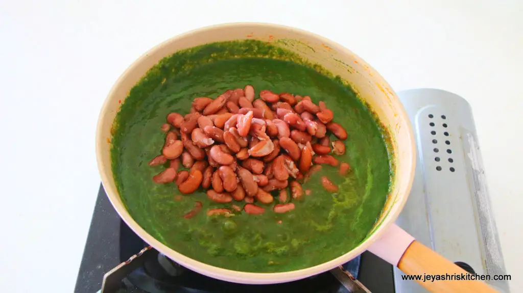 Palak rajma masala