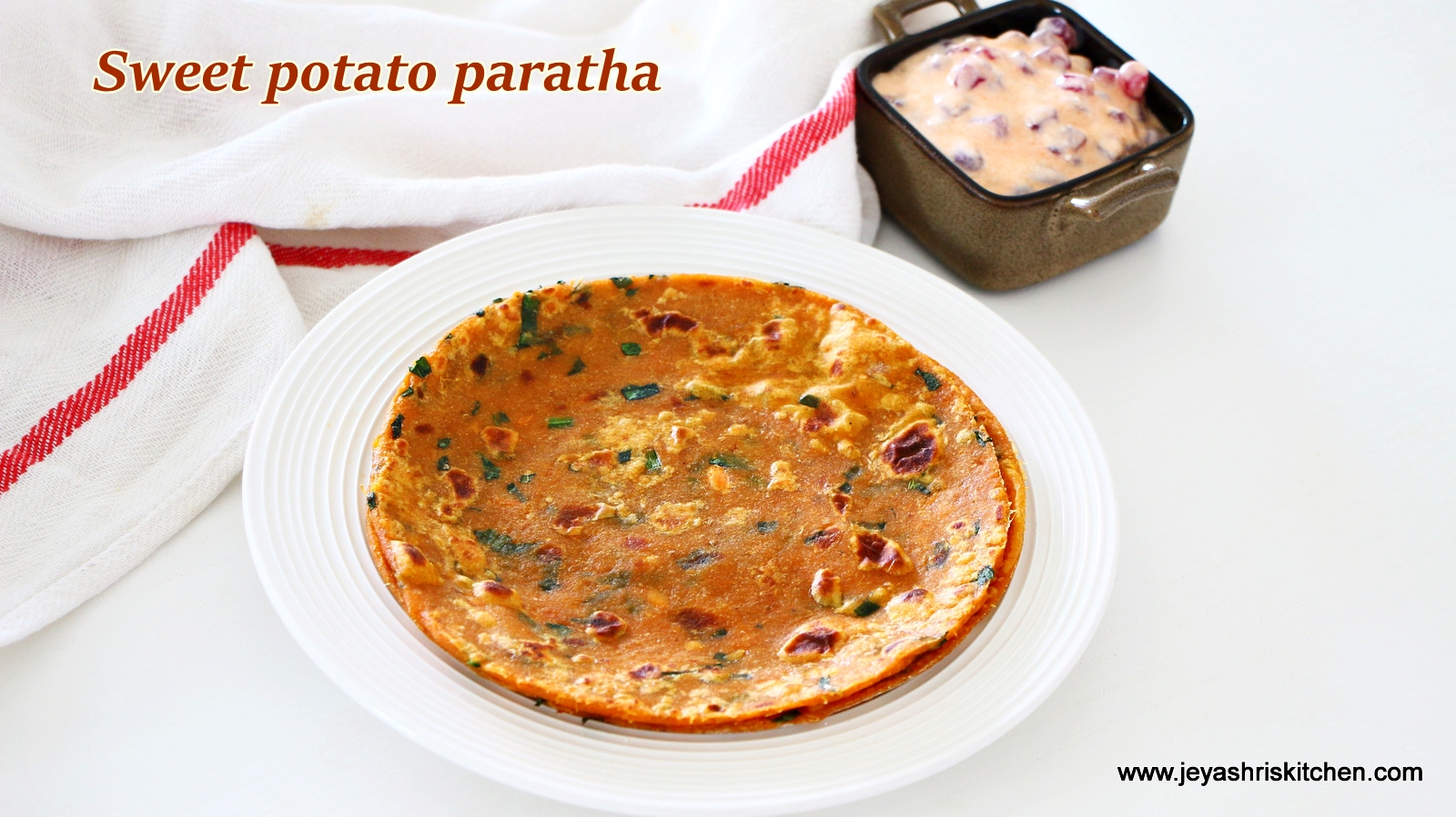 Sweet potato paratha