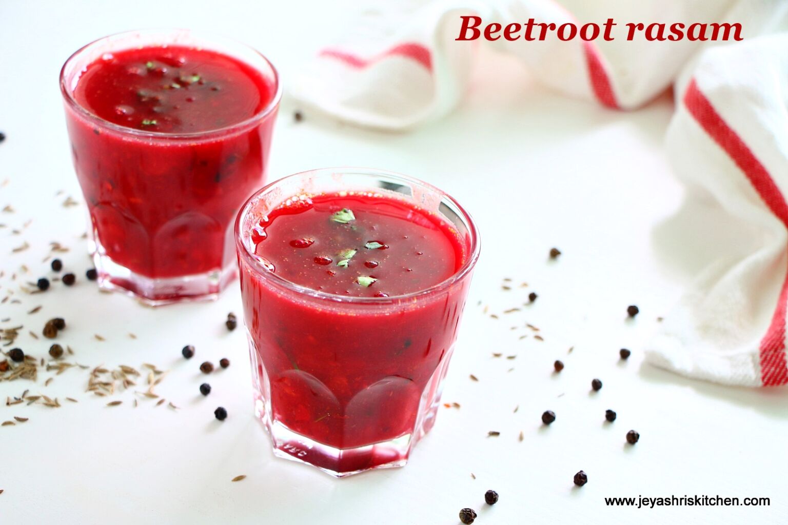 Beetroot Rasam recipe Jeyashri's Kitchen