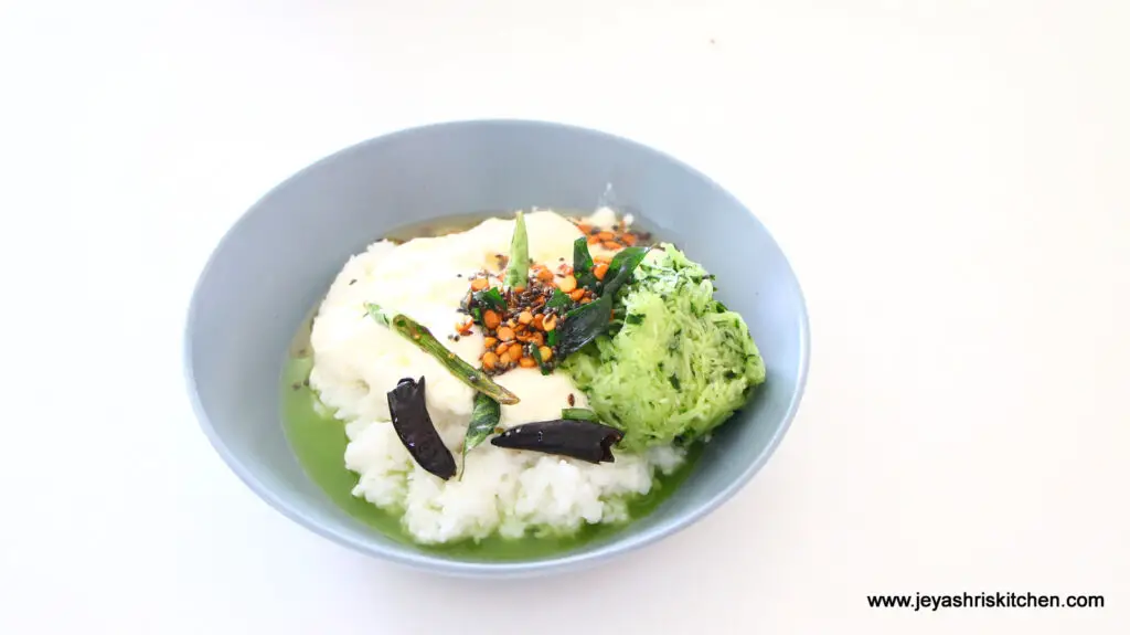 Cucumber curd rice recipe