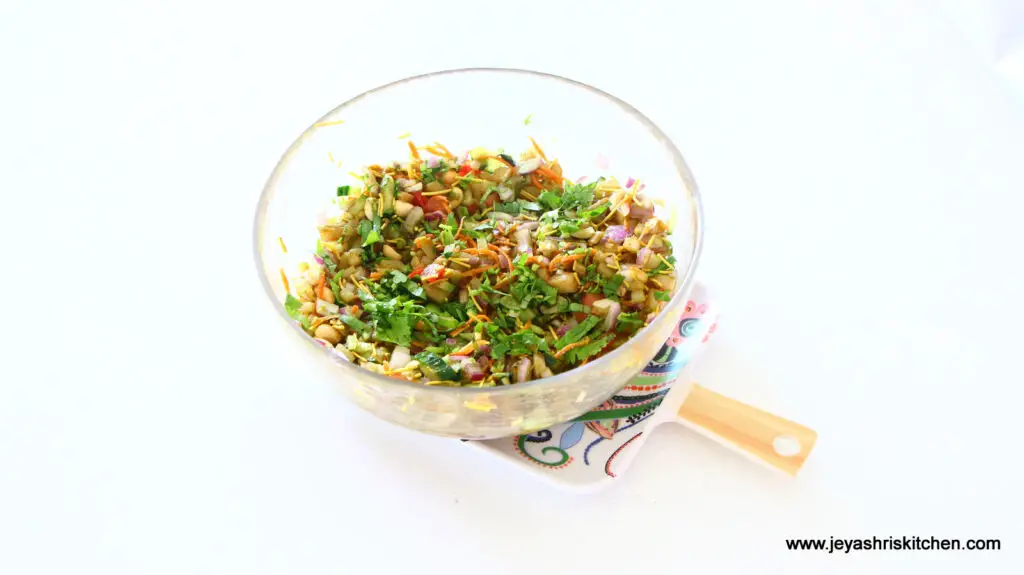 banana stem chaat