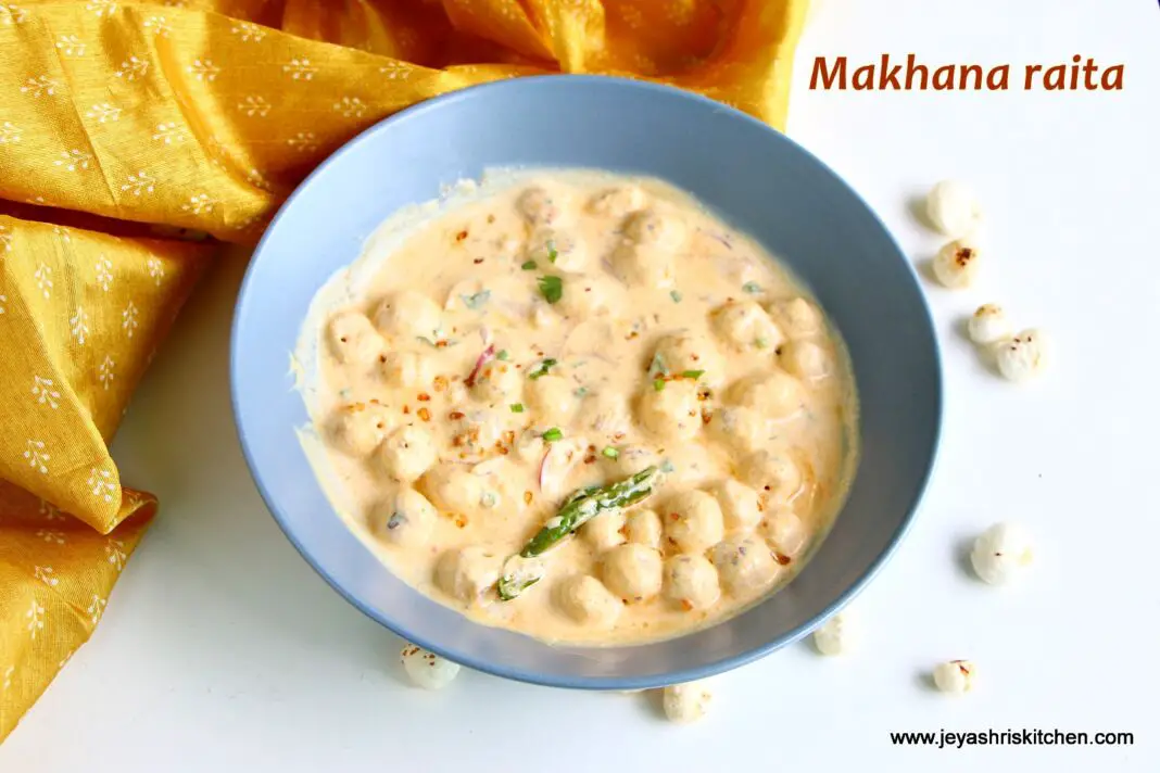 Makhana raita recipe