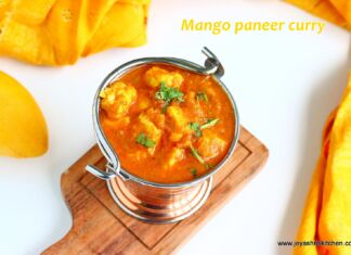 Mango paneer curry recipe paneer gravy