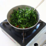 double beans spinach stir fry