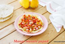 Mango Masala papad recipe mango masala papad recipe