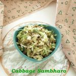 Cabbage sambharo recipe