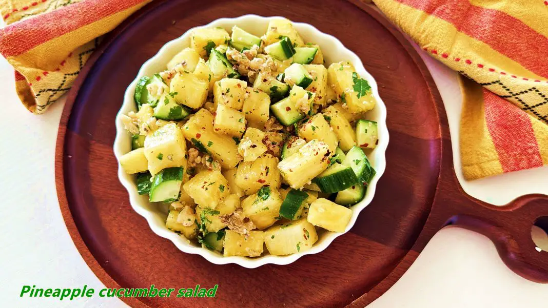 Pineapple cucumber salad